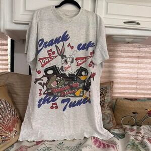Vintage 90's LOONEY TOONS UNLV Rebels Homecoming T-Shirt Size XXL Taz Bugs Daffy